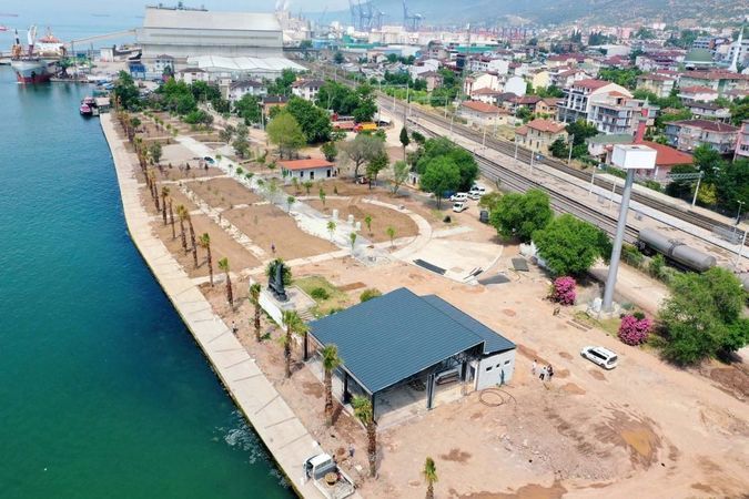 Körfez Atalar Parkında çalışmalar hızla devam ediyor