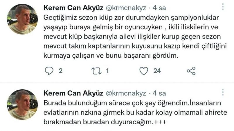 Kerem Can’dan üstü kapalı gönderme