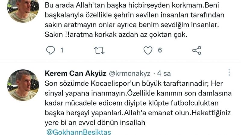 Kerem Can’dan üstü kapalı gönderme