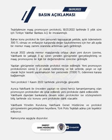 EGM Vakıfbank ile promosyon anlaşması yaptı