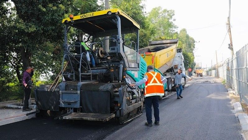 Yarımca sahil yoluna 2 bin ton asfalt