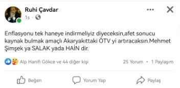 Akaryakıt Fiyatlarına Zam Üstüne Zam Geldi, MHP Eski İl Başkanı Ruhi Çavdar Tepki Gösterdi