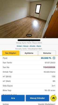 Aynı ev, iki farklı fiyat