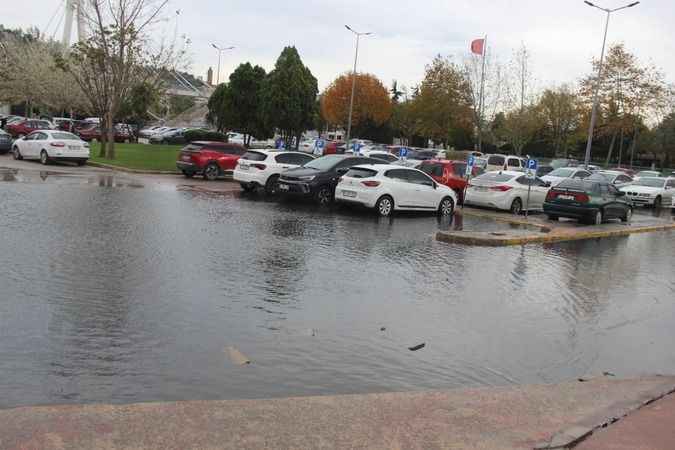 Kocaeli'de deniz taştı, 7 tekne battı