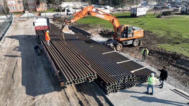 Alikahya Stadyum Tramvayında çalışma başladı