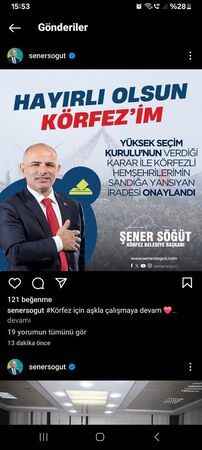 YSK onaylandı: Körfez'in başkanı Şener Söğüt!